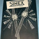 1955 Sinex Watch Company Geneva Switzerland Vintage 1955 Swiss Ad Suisse Advert