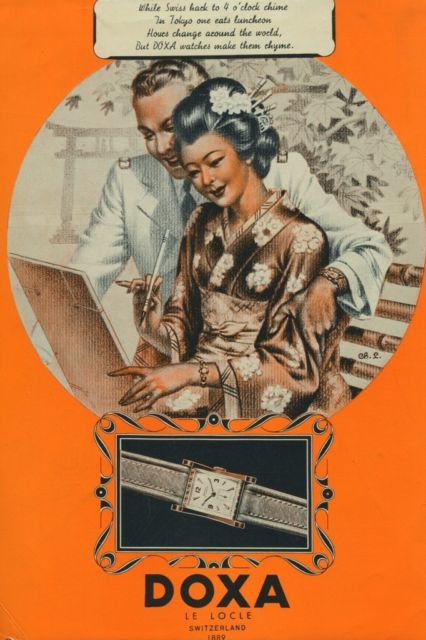 1949 Doxa Watch Company Vintage 1949 Swiss Ad Suisse Advert Le Locle Switzerland Horology