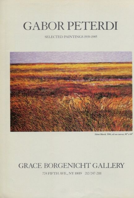 Gabor Peterdi 1985 Art Exhibition Ad Silent Marsh