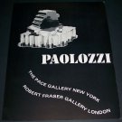 1966 Eduardo Paolozzi Vintage 1966 Art Ad Advert The Pace Gallery Robert Fraser Gallery