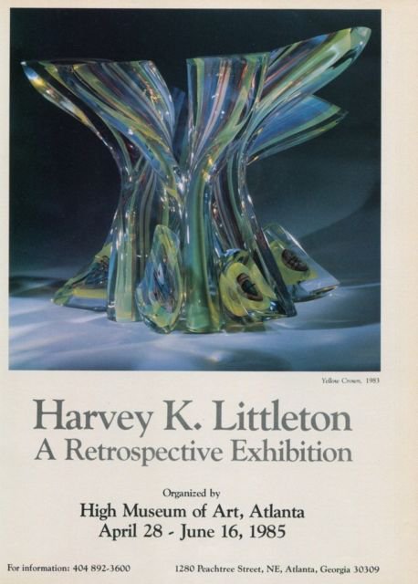Harvey K. Littleton 1985 Retrospective Art Exhibition Ad