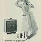 1949 Oris Clock Company Oris Watch Co. Holsetin Switzerland 1949 Swiss Ad Suisse Advert