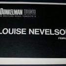 1972 Louise Nevelson Vintage 1972 Art Exhibition Ad Advert Dunkelman Gallery Toronto