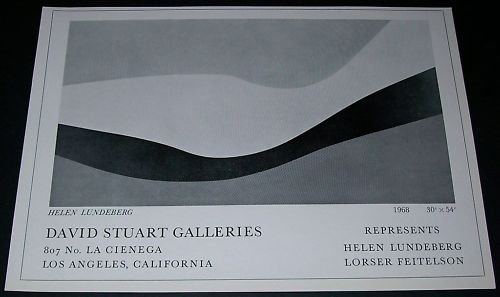 Helen Lundeberg Vintage 1968 Art Ad Advertisement