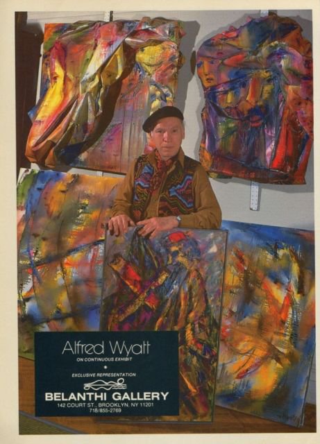 Alfred Wyatt 1985 Art Exhibition Ad