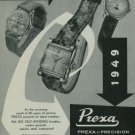 1949 Prexa Watch Company 30 Year Anniversary Vintage 1949 Swiss Ad Suisse Advert Switzerland