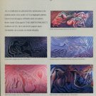1985 Judy Chicago The Birth Project Vintage 1985 Art Ad Advertisement