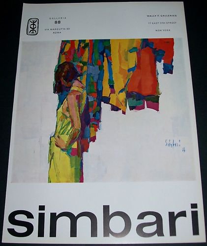 1968 Nicola Simbari Vintage 1968 Art Ad Advertisement Galleria 88 Roma