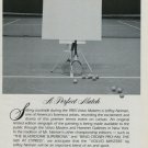 LeRoy Neiman Volvo Masters Tennis Advert 1983 Art Ad Advertisement LeRoy Neiman Volvo Masters Tennis Advert 1983 Art Ad Advertisement