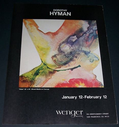 Dorothy Hyman Gaea Vintage 1972 Art Exhibition Ad Wenger Gallery, San Francisco
