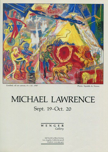 Michael Lawrence 1987 Art Exhibition Ad Advert Wenger Gallery