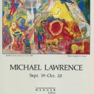 Michael Lawrence 1987 Art Exhibition Ad Advert Wenger Gallery