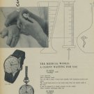 Hy. Moser Watch Company 1957 Swiss Ad Suisse Advert Hy Moser & Cie S.A. Le Locle Switzerland