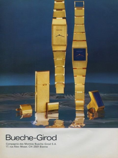 Bueche-Girod Watch Company Switzerland Vintage 1973 Swiss Ad Suisse Advert