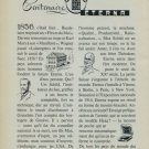 Eterna Watch Company 100 Year Anniversary Vintage 1956 Swiss Ad 1856-1956 Switzerland Suisse Advert