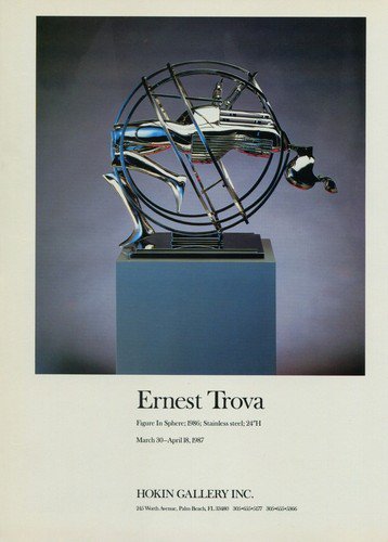 Ernest Trova 1987 Art Exhibition Ad Hokin Gallery