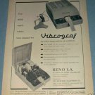 1955 Vibrograf Company Switzerland Vintage 1955 Swiss Ad Suisse Advert Horlogerie Horology