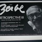 Karl Zerbe 1972 Retrospective III Art Exhibition Ad Lemoyne Art Foundation, Tallahassee