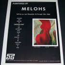 Melohs Black Velvet Vintage 1964 Art Exhibition Ad Afoofa-ism Tasca Gallery Melohs Black Velvet Vintage 1964 Art Exhibition Ad Afoofa-ism Tasca Gallery