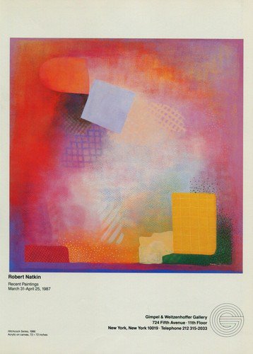 1987 Robert Natkin Hitchcock Series 1987 Art Exhibition Ad Gimpel & Weitzenhoffer Gallery