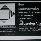 Ilya Bolotowsky Vintage 1971 Art Exhibition Ad London Arts Ilya Bolotowsky Vintage 1971 Art Exhibition Ad London Arts