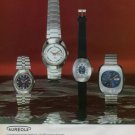 Aureole Watch Company Switzerland Vintage 1973 Swiss Ad Suisse Advert Horology