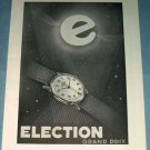 Election Watch Company Switzerland 1951 Swiss Ad Suisse Advert Horology Horlogerie