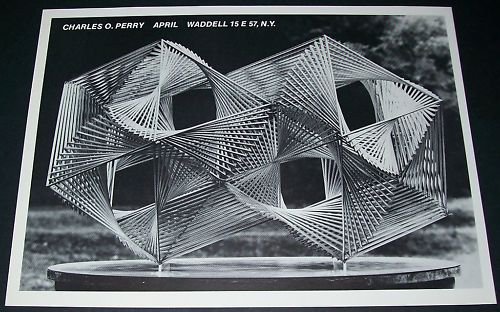Charles O. Perry Vintage 1970 Art Exhibition Ad Waddell, NY