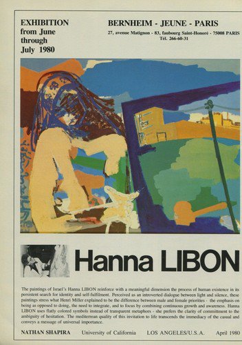 Hanna Libon 1980 Art Exhibition Ad Bernheim-June, Paris