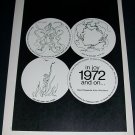 Emlen Etting 1972 Art Exhibition Ad David Rypperda Allen Wierdsma