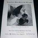 1965 Stanton Macdonald-Wright Vintage 1965 Art Exhibition Ad Advert Rose Fried Gallery, NY 1965 Stanton Macdonald-Wright Vintage 1965 Art Exhibition Ad Advert Rose Fried Gallery, NY
