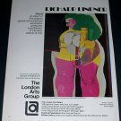 1972 Richard Lindner Shoot Vintage 1972 Art Ad Advert Advertisement