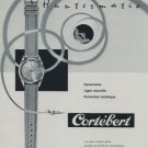 Cortebert Watch Company Vintage 1959 Swiss Ad Suisse Horlogerie Advert Horology