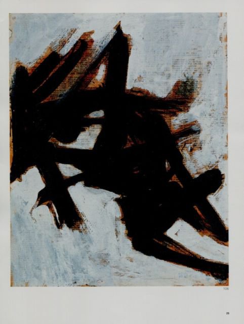 Franz Kline Study for Black and White #1 Art Ad Publicite Advert