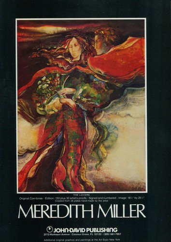 Meredith Miller The Lovers 1980 Art Ad Advert Advertisement