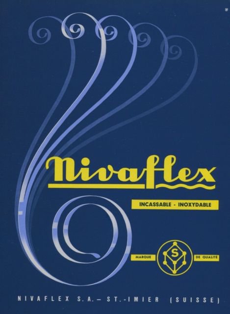 1959 Nivaflex Company Switzerland 1959 Swiss Ad Suisse Advert Horlogerie Horology