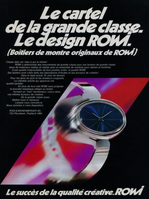 RoWi Rodi & Wienenberger AG Company Germany 1973 Swiss Ad Suisse Advert Horology Horlogerie