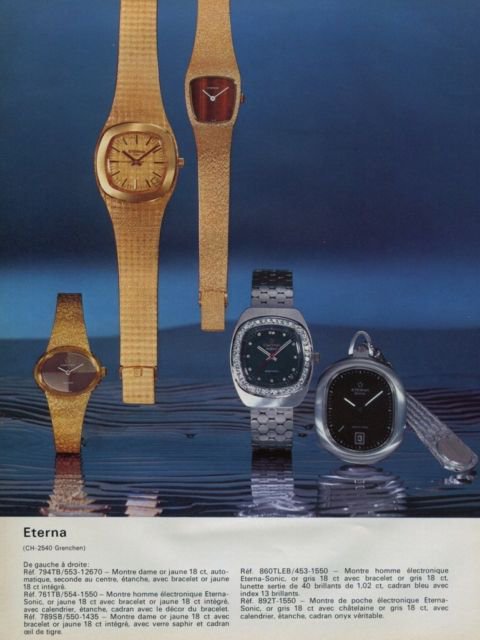 Eterna Watch Company Switzerland Vintage 1973 Swiss Ad Suisse Advert Horology