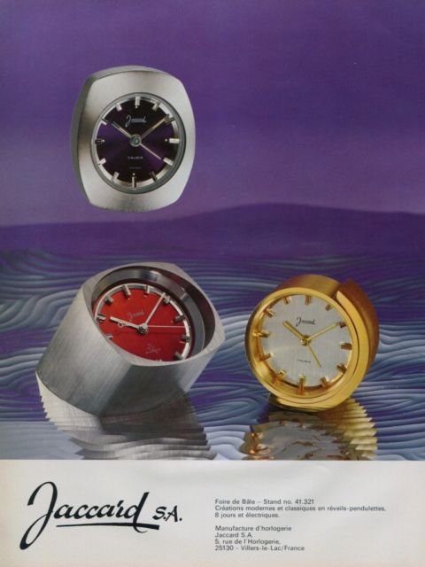 1973 Jaccard Clock Company France Vintage 1973 Swiss Ad Suisse Advert Horlogerie Horology