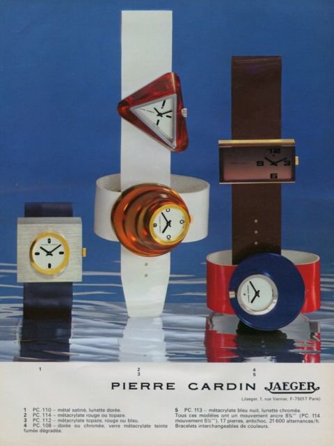 Pierre Cardin Jaeger Clock Company Paris France Vintage 1973 Swiss Ad Publicite Suisse Advert