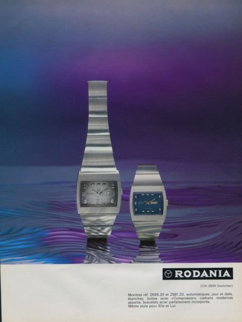 1973 Rodania Watch Company Grenchen Switzerland Vintage 1973 Swiss Ad Suisse Advert