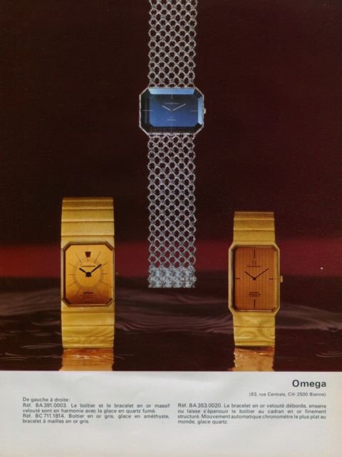 Omega Watch Company Switzerland Vintage 1973 Swiss Ad Publicite Suisse Advert Horlogerie
