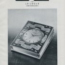1956 Luxor Clock Company Le Locle Switzerland Vintage Swiss Print Ad Publicite Suisse Advert