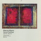 Marcia Myers 1987 Art Exhibition Ad Advert Adams-Middleton Gallery, Dallas