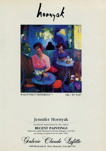Jennifer Hornyak Was It Only Yesterday 1987 Art Ad Advertisement