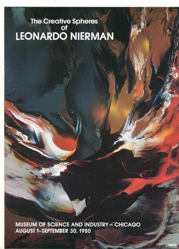 Leonardo Nierman 1980 Art Exhibition Ad Advert Museum of Science and Industry, Chicago