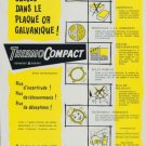 ThermoCompact Company 1956 Swiss Ad Suisse Advert DeRobert Geneva Switzerland