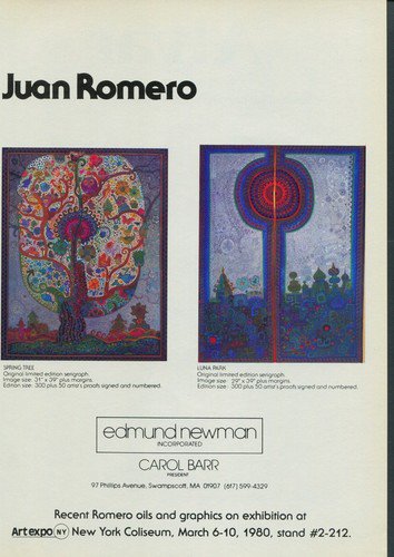 1980 Juan Romero Spring Tree Luna Park 1980 Art Ad Publicite Advert Advertisement