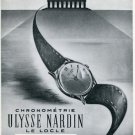 1950 Ulysse Nardin Watch Company Switzerland 1950 Swiss Ad Suisse Advert
