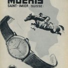 1956 Moeris Watch Company Saint-Imier Vintage 1956 Swiss Print Ad Publicite Suisse Montres
